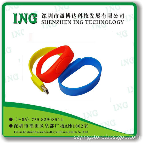 Silicone USB Flash Drive/USB Wristband/Bracelet/USB Flash Disk